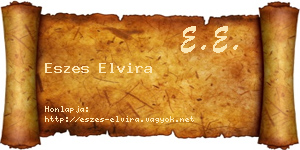 Eszes Elvira névjegykártya